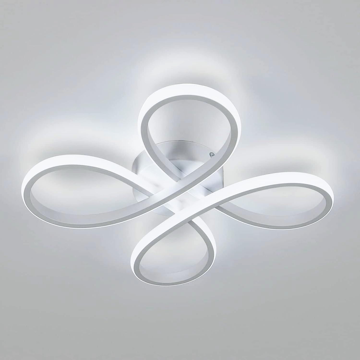 Plafonnier LED 30W Lampe de Plafond Design Fleur Éclairage Blanc Froid Chambre Salon