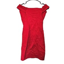Forever 21 Size Small S Red Mini Dress Elegant Going Out Cotton Date Night