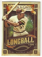 2020 Topps Allen & Ginter DAVE WINFIELD Insert LONGBALL LORE Card PADRES