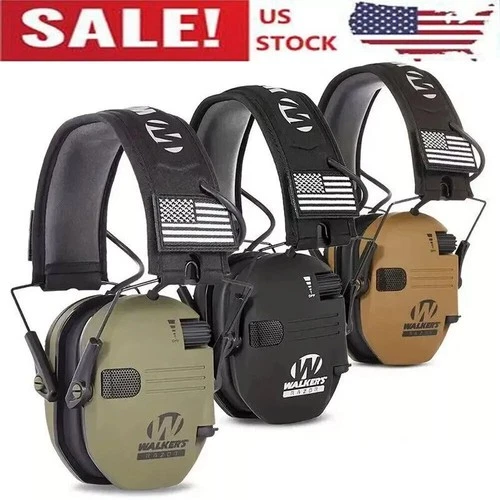 Electronic Shooting Ear Muff Slim Walkers Razor Shooting Anti-noise Earphone US