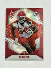Nick Bolton #167 RED PRIZM /250 Rookie Card COLOR MATCH RC - 2021 Panini Phoenix. rookie card picture