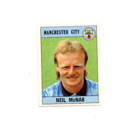 Panini Fußball 1990 Fußball Sticker Nr 163 Neil McNab Manchester City