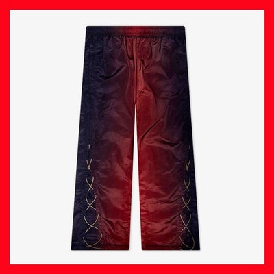 PUMA x ARIES Red Black Pants 629573-52 Loose Fit Polyester Men's Size Medium