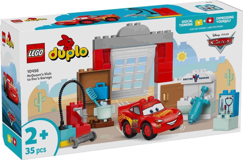 LEGO 10456 DUPLO McQueens Besuch in Docs Werkstatt, Rennauto, Cars - Bild 3 von 4