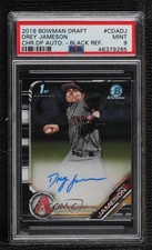 2019 Bowman Draft Chrome Pick Black Refractor 46/75 Drey Jameson PSA 9 Auto ya6