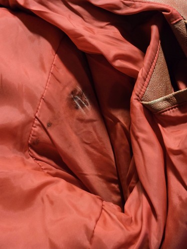 Vintage M. Julian Leather Varsity Jacket - Size XL - Red and Cream - Bild 23 von 23
