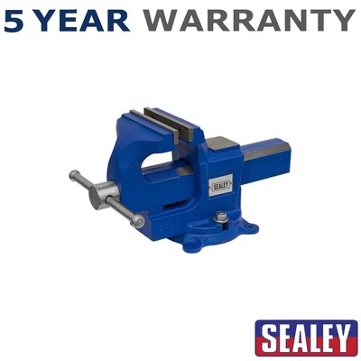 Sealey Quick Action SG Eisenschraubstock mit drehbarer Basis 100 mm QAVE100