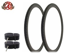 2 ALTA BICYCLE WIRE BEAD 700x 35c BLACK DURABLE TIRES CORDOBA TREAD w/60mm TUBES