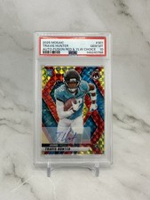 2025 Mosaic - Travis Hunter - RC Auto Choice Fusion Red & Yellow Prizm - PSA 10