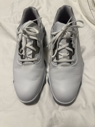 FootJoy Tour Alpha Men's Golf Shoes 55543 White/Silver 12M See Description