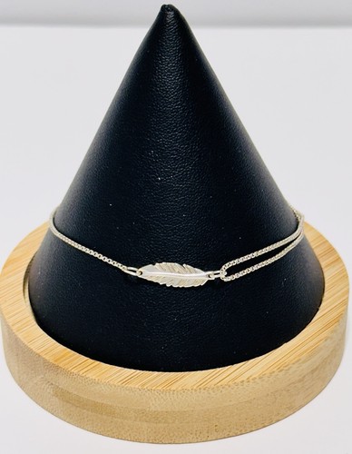 Alex And Ani 925 Sterling Feather Adjustable Bracelet.