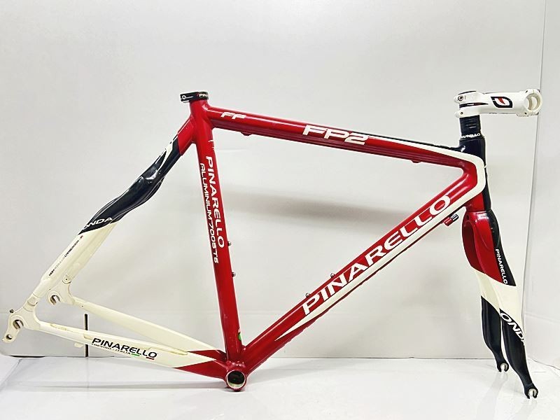 PINARELLO FP2 フレームセット 52サイズ ホワイト/レッド PINARELLO FP2 Frame Set Aluminum/Carbon Road Bike 2008 Red Size 54