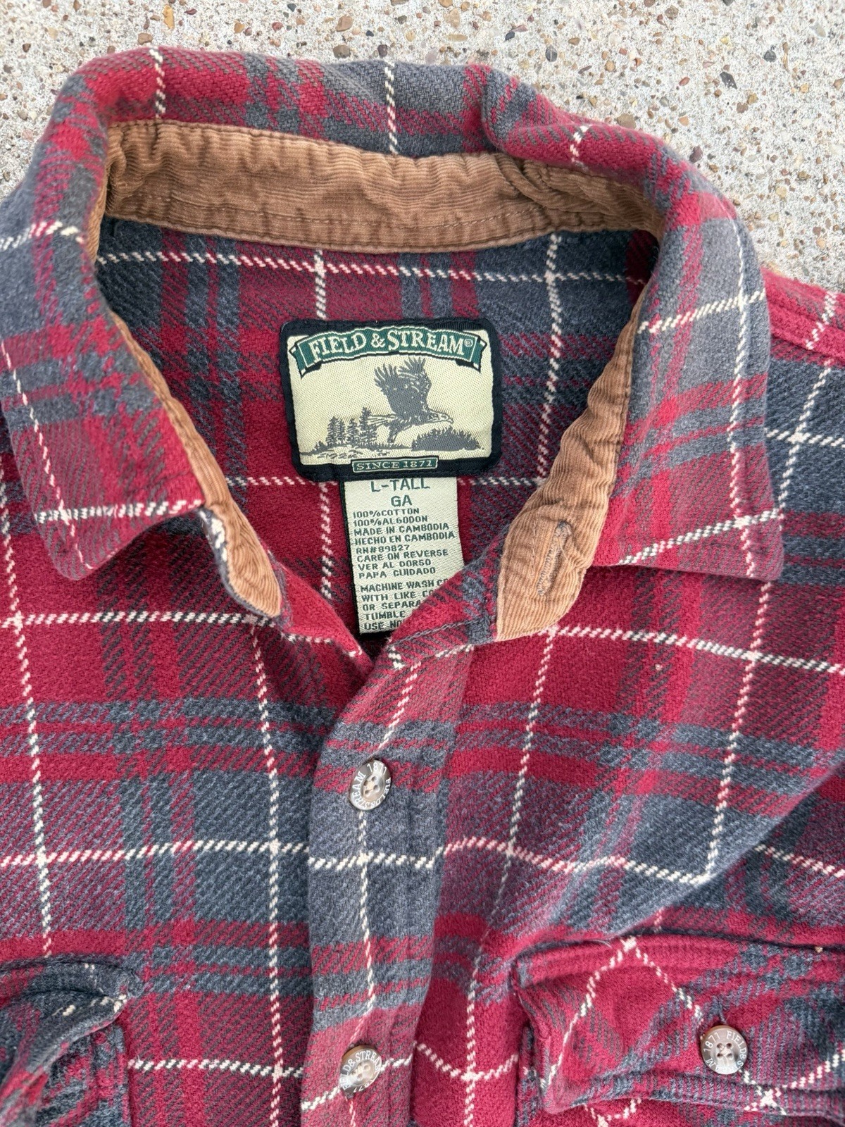 Flannel Bundle Size Large (5) Button Ups - image 12