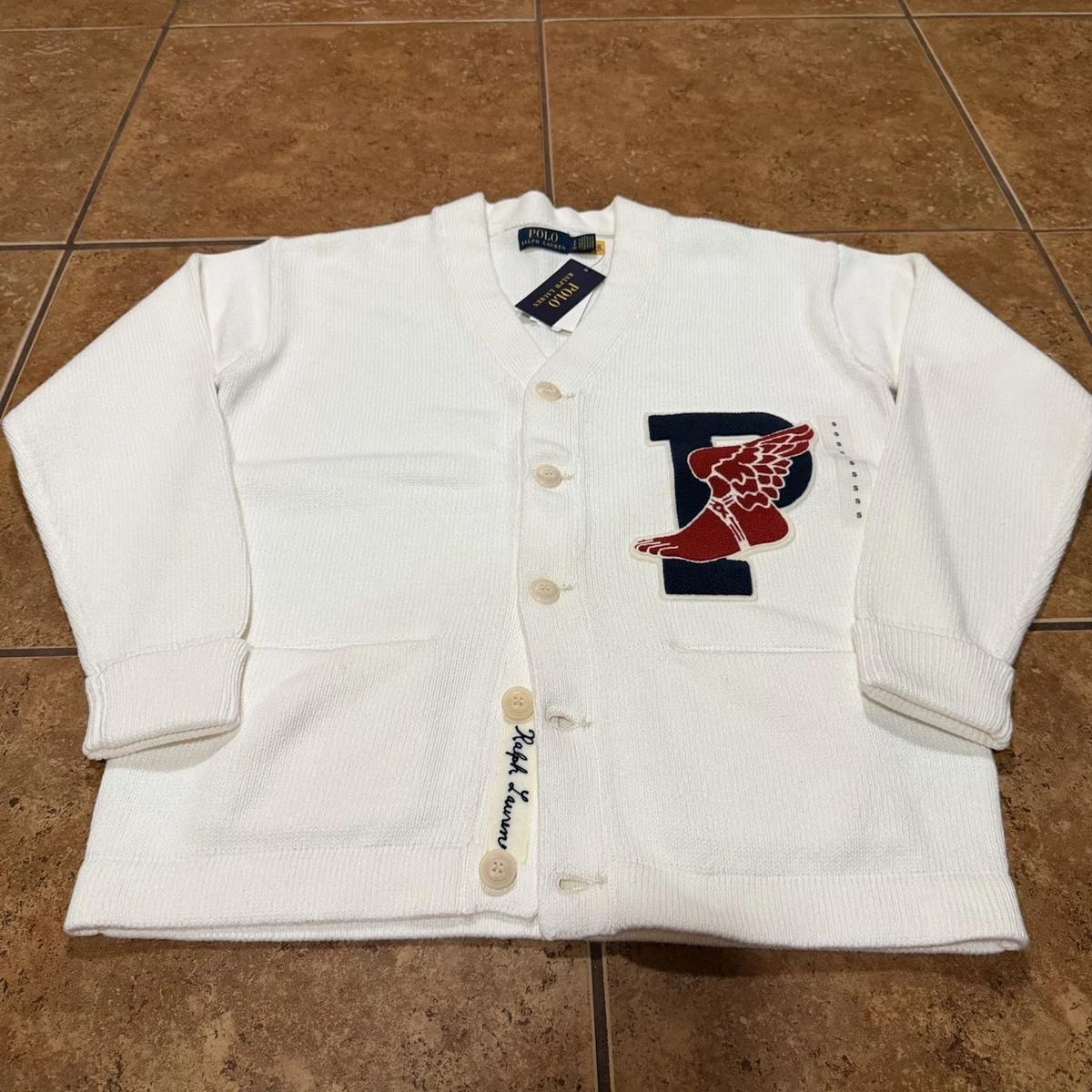 Polo Ralph Lauren White Cardigan Sweaters for Men for sale - eBay