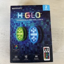 Pool Light Submersible 12 Color Change Pack of 2 with Remote Dimming Effects