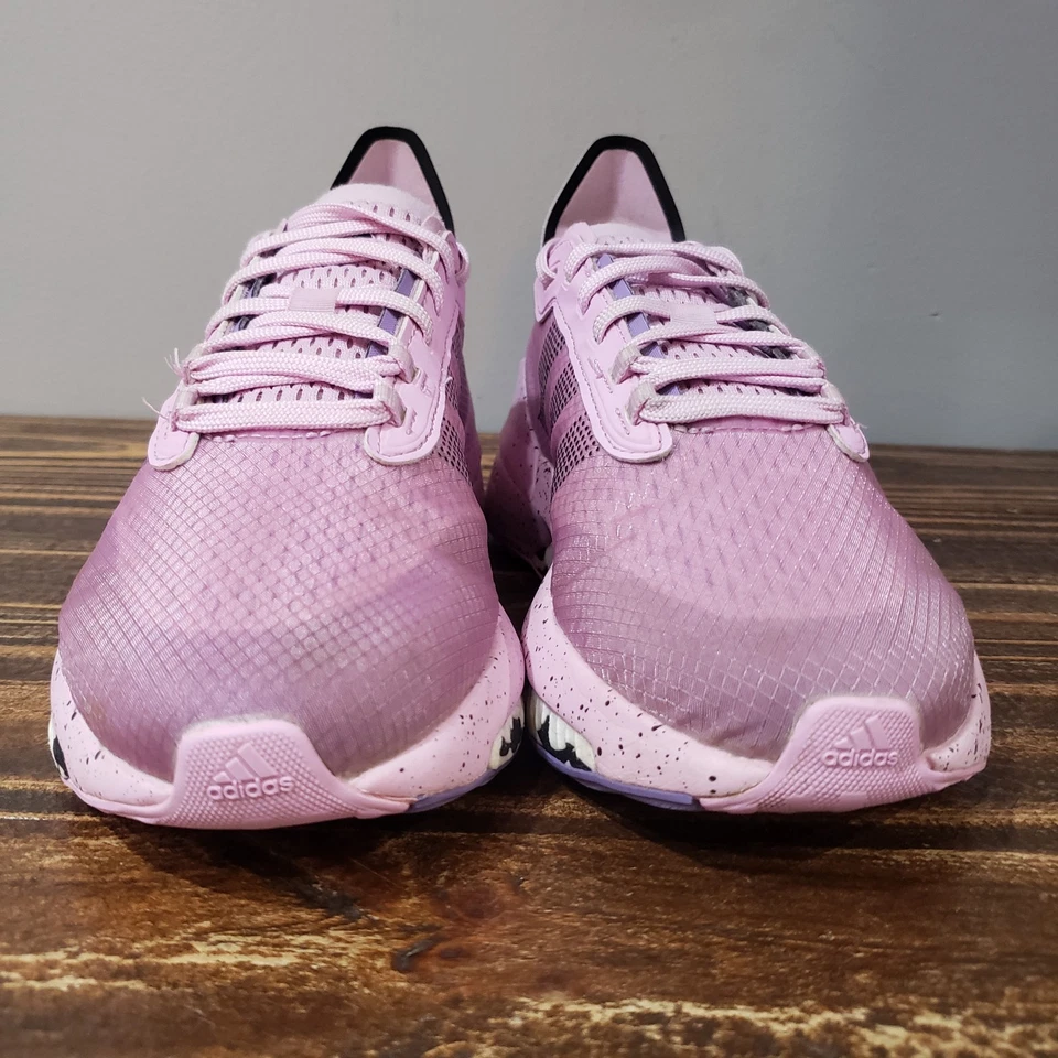 Adidas Avryn Women’s Size 8 Running Shoes Pink Purple White Athletic - Image 2 of 4