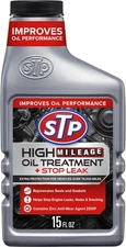 STP High Mileage Oil Treatment + Stop Leak - 15 FL OZ 15 