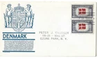 1943 FDC, DENMARK, PAIR , OVERRUN COUNTRIES