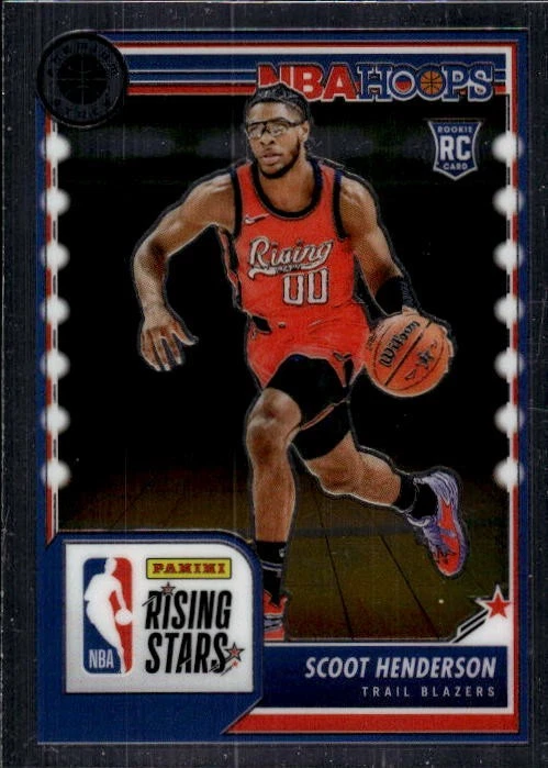 2023-24 Hoops Premium Stock Scoot Henderson #280 Portland Trail Blazers 21O