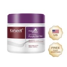 Karseell Purple Hair Mask Professional Neutralizes Brass & Yellow Tones 100ml