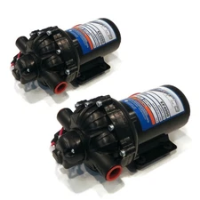 (2 Pack) Everflo 4.0 GPM, 12 Volt, Diaphragm Pump EF4000, EF4000-BOX, EF4000BOX