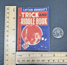 VINTAGE CAPTAIN MIDNIGHT'S TRICK & RIDDLE BOOK BY SKELLY I867