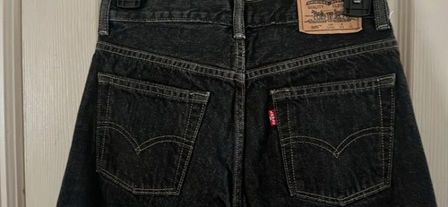 Levi’s Black 505 Regular Boys Straight Jeans Size 12 Reg 26x26 - Picture 7 of 9