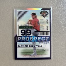 2024 Panini Prospects Prospect Ticket Purple #12 Alonzo Tredwell /99