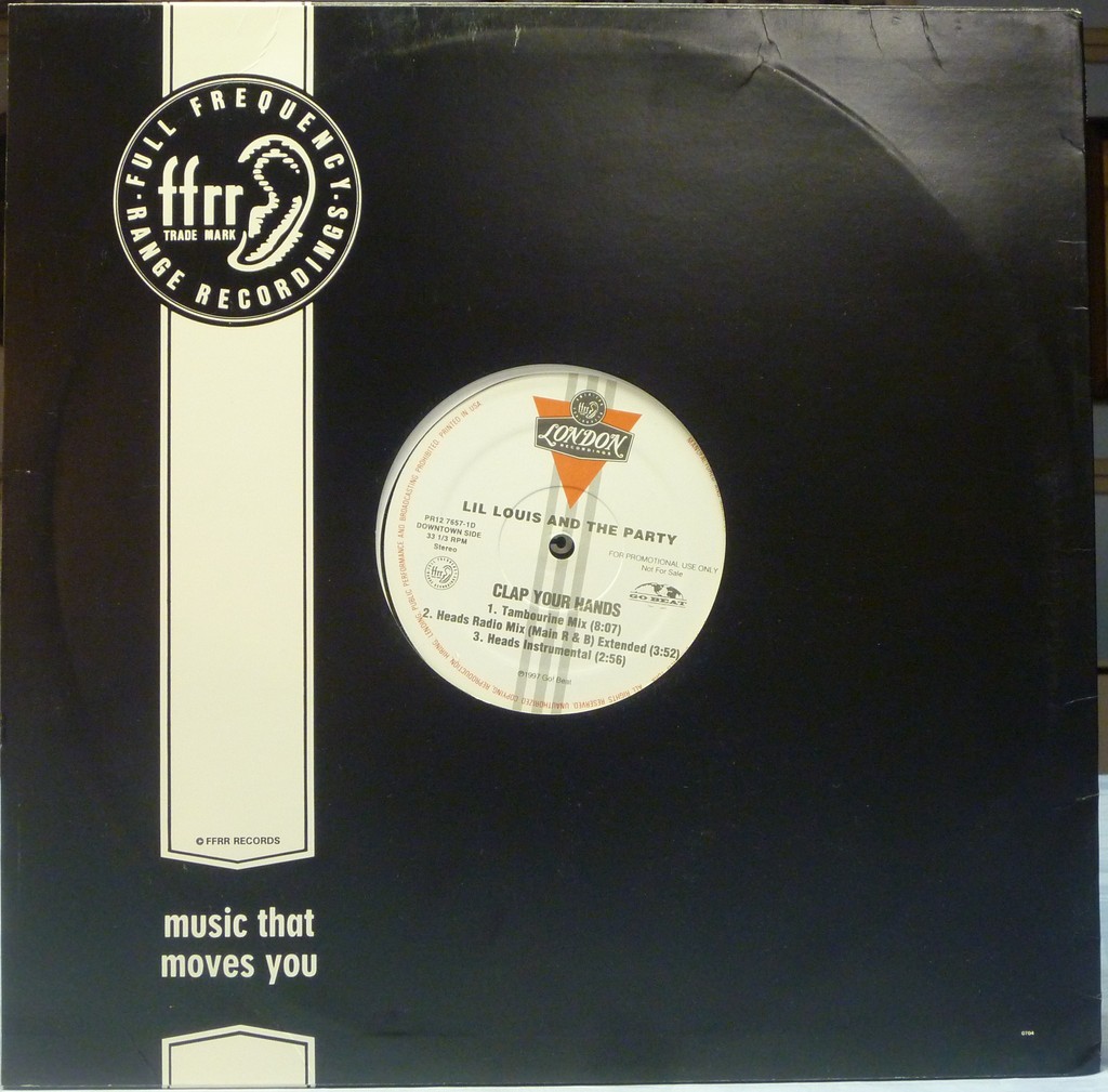 Lil Louis and the Party "Clap Your Hands" Rap Promo EP