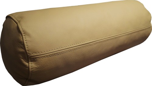 Nackenrolle Lederkissen aufgefüllt Sofa Leder Nacken - Kissen Durchmesser 20cm - Bild 11 von 14