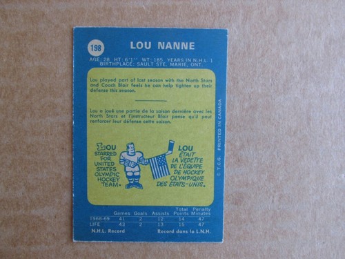 1969-70 OPC O-PEE-CHEE HOCKEY CARD SINGLES COMPLETE YOUR SET UPICK UPDATED 4/16 - Picture 248 of 268