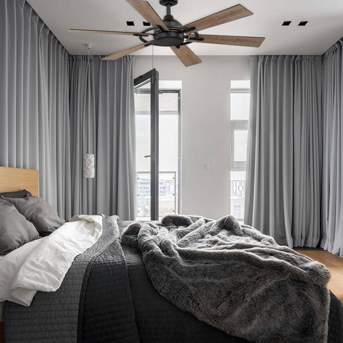 Home Decorators Ceiling Fan 3-Speeds AC-Motor Pull Chain Remote Control Black - Picture 2 of 11