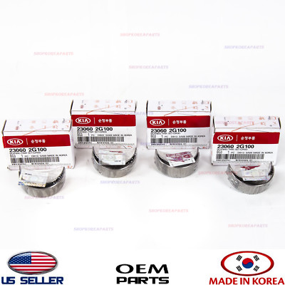 Genuine Сonnecting Rod Bearing Set 8pc OEM Hyundai Kia 2.0 2.4 See compatibility