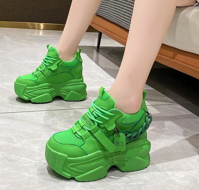 High sole hotsell sneakers women