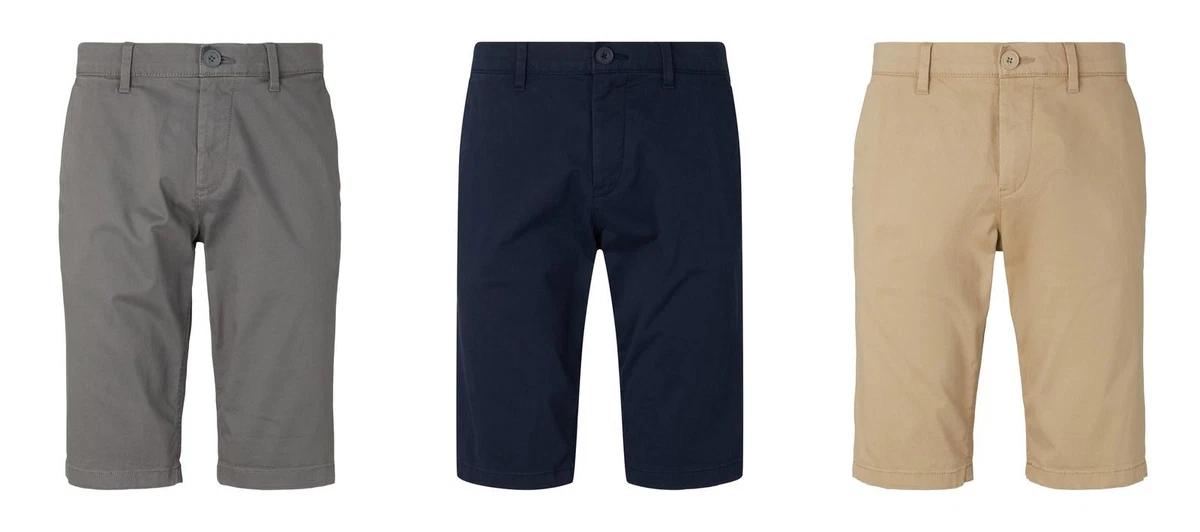 TOM TAILOR Herren Slim Chino Bermuda Shorts Mit Stretch – Sommer Shorts Casual