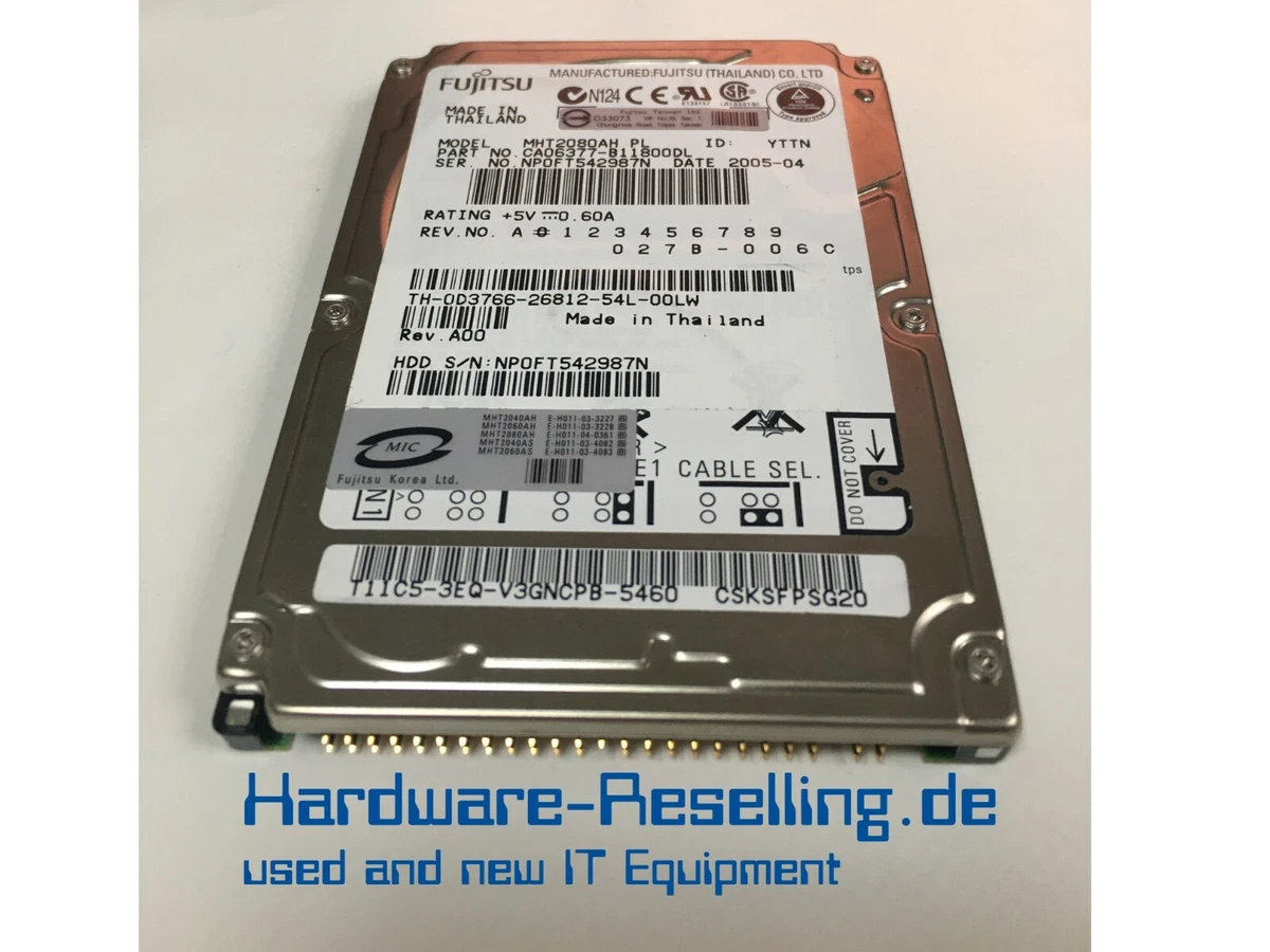 Hard Disk Fujitsu IDE 3.5" 4GB 5400RPM, MPE3043AE, Ricondizionato Buone Condizioni