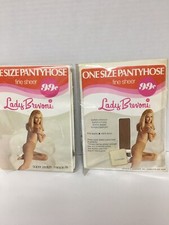 PANTYHOSE LADY BREVONI VINTAGE ONE SIZE NYLON FINE SHEER