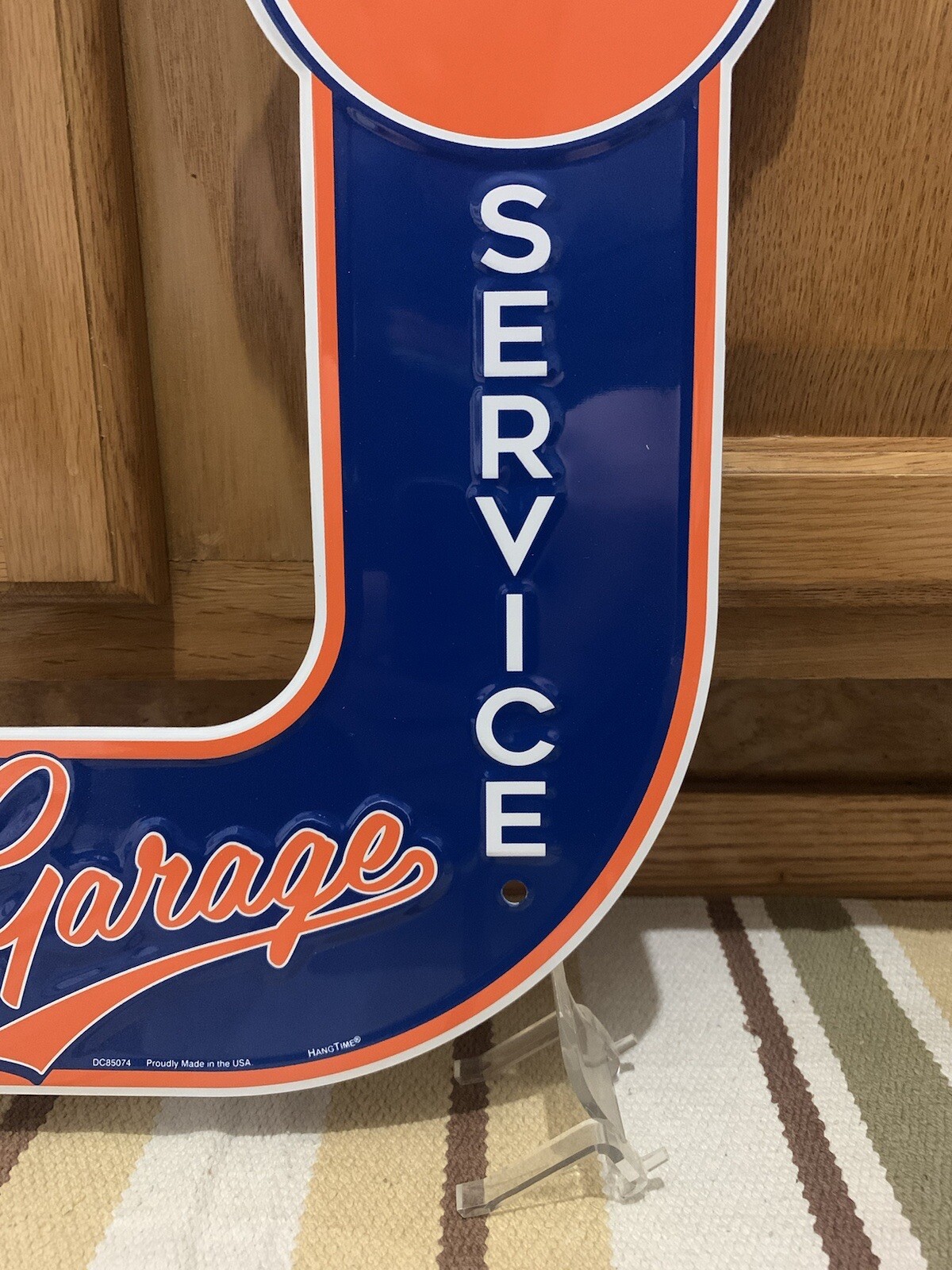 Gulf Service Garage Sign Arrow Vintage Style Wall Decor Autoparts Tools ...