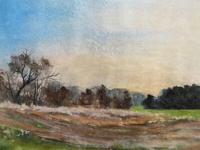Franz Ehmke *1928-2018 Berlin Brandenburg Meadow Schönfließ Nature Pastel