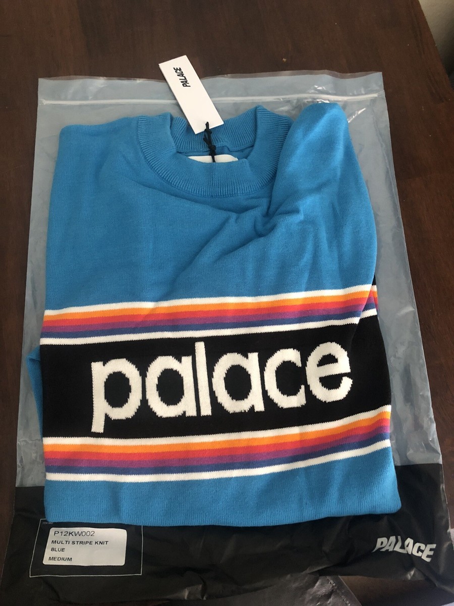 Palace Multi Stripe Knit Sweater Blue Size M SS 17 | eBay Palace Multi Stripe Knit Sweater Blue Size M SS 17 | eBay