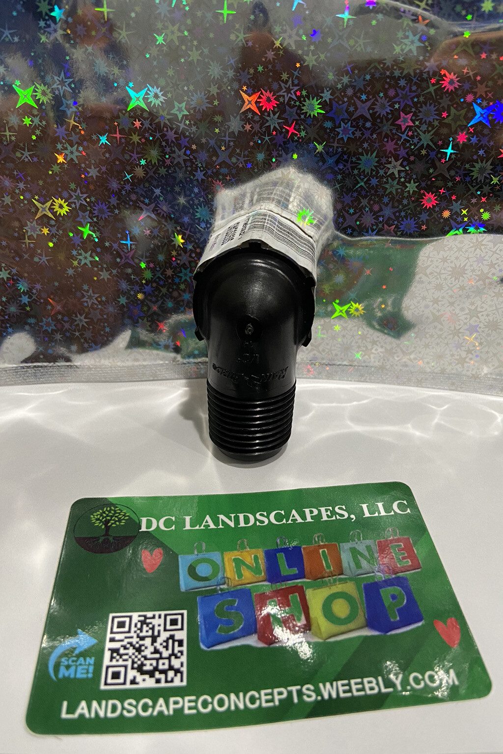 6 Rain Bird SWGS050S Swing Pipe Elbows Black Plastic 1/2" MPT X 1/2