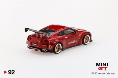 【MINIGT】Pandem Nissan GT-R R35 MINI GT PANDEM NISSAN GT-R R35 GT WING LAVA RED RHD MGT00092