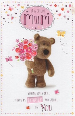 Character Christmas Card, Mum From Daughter - 9 X 6 Inches