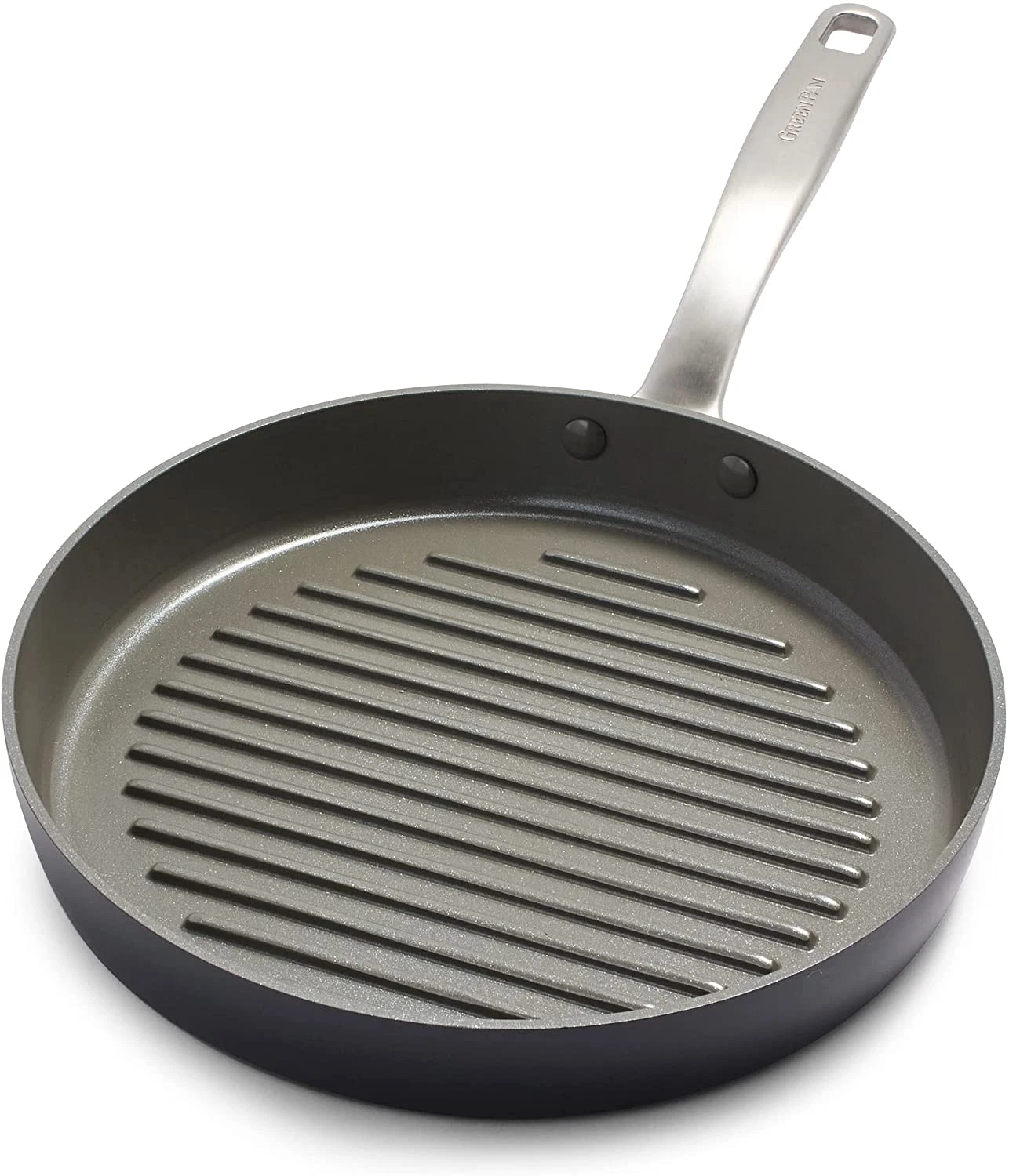Chatham 11" Hard Anodized Ceramic Nonstick Grill Pan - PFAS-Free & Dishwasher Sa