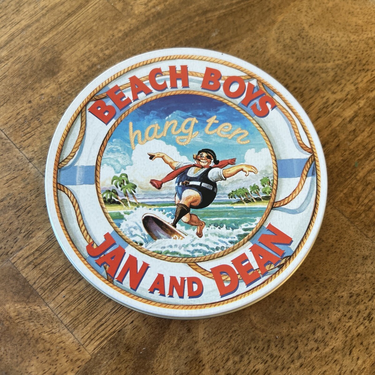 The Beach Boys - HANG TEN / JAN & DEAN CD / RARE METAL ROUND CASE 