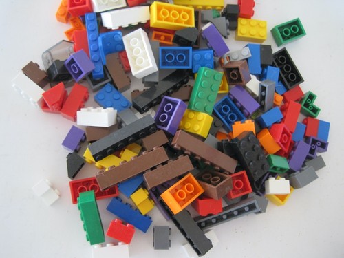 Lego Brick Toys Orange Brown Red White Small Lot - Picture 5 of 5