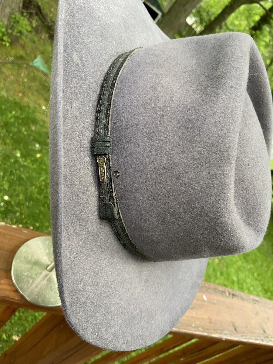 Outback Trading Akubra Hat Mens 55 Gray Pure Fur Pelt Snowy Outback Trading Akubra Hat Mens 55 Gray Pure Fur Pelt Snowy