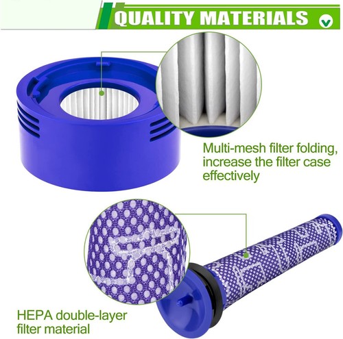 2x Pre & Post HEPA Filter For Dyson V8 V7 Animal Absolute Vacuum Replacement New - Picture 9 of 13