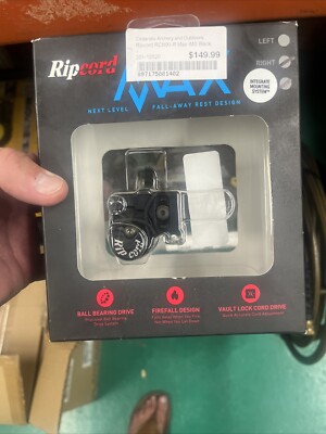 New Ripcord Max IMS Black RH Archery Bow Drop Fall Away Arrow Rest Mount System