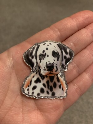 Süßes Dalmatiner Hund Brot Kühlschrank Brett Magnet Geschenk 